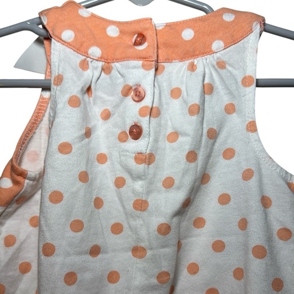 First Impressions Baby Girl Polka Dot Sunsuit in Orange and White Size 18 Months - Picture 7 of 8